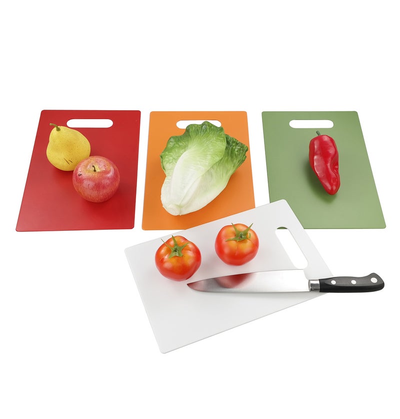 Nicesh Plastic Cutting Board Set - Thin, 11.8" x 7.8", set of 4 colord - Image 2
